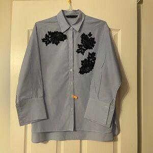 Zara Appliqué Blouse